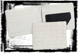 bifold wallet white